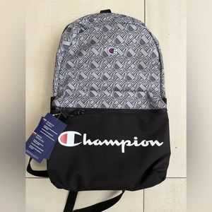 NEW Champion Men's Manuscript Backpack Black/grey